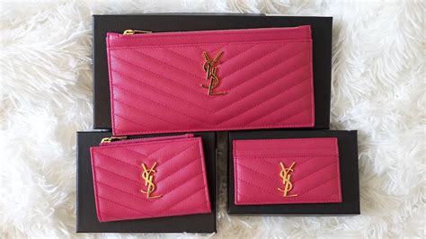 porta carte ysl fucsia|CARD CASES .